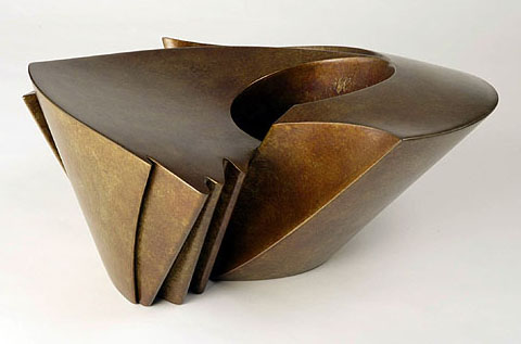 Tabletop Sculpture: Bronze Vessel (Untitled)