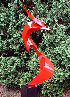 Outdoor Sculpture: "Red Strokes"